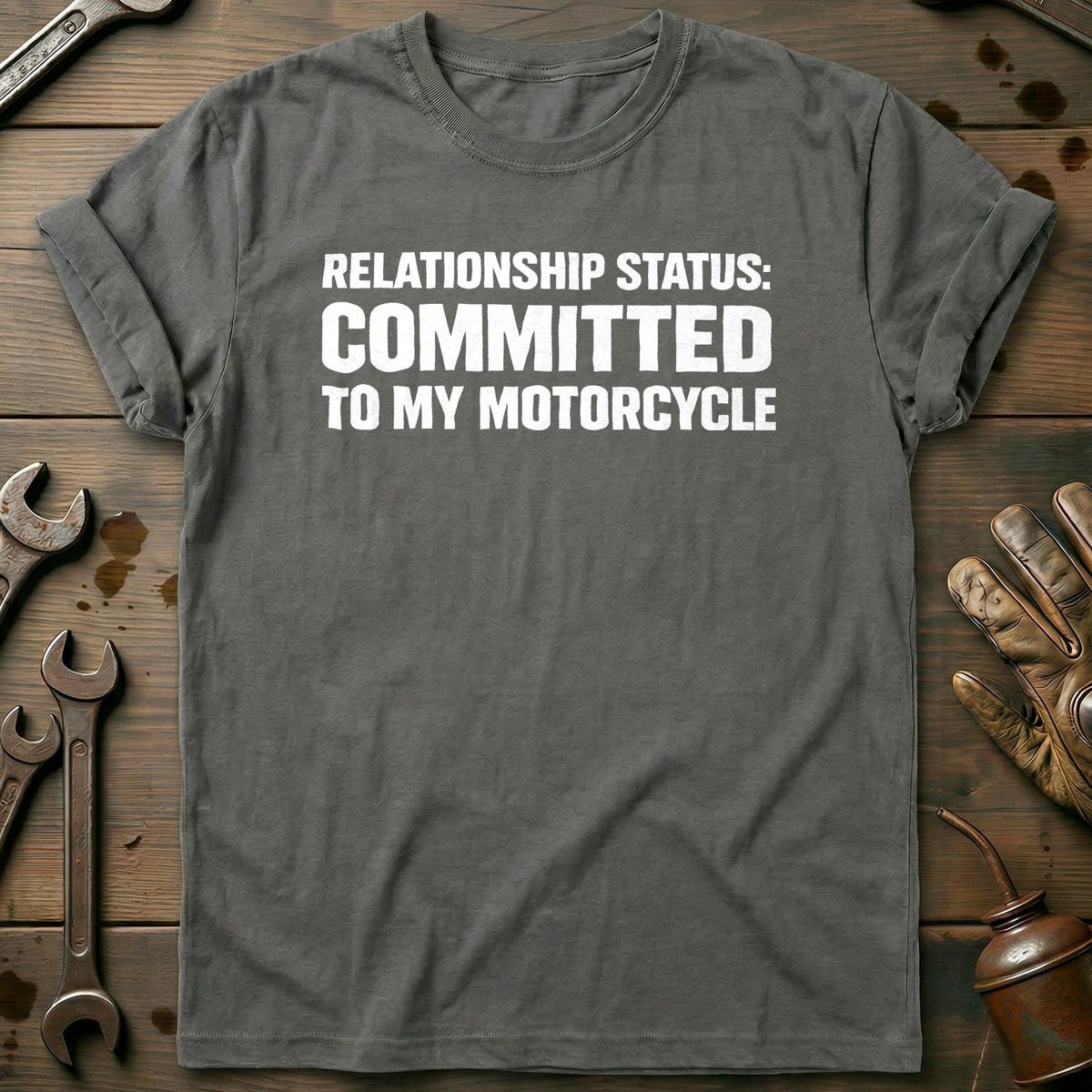 Charcoal - MOTORCYCLE RELATIONSHIP 026 T Shirt