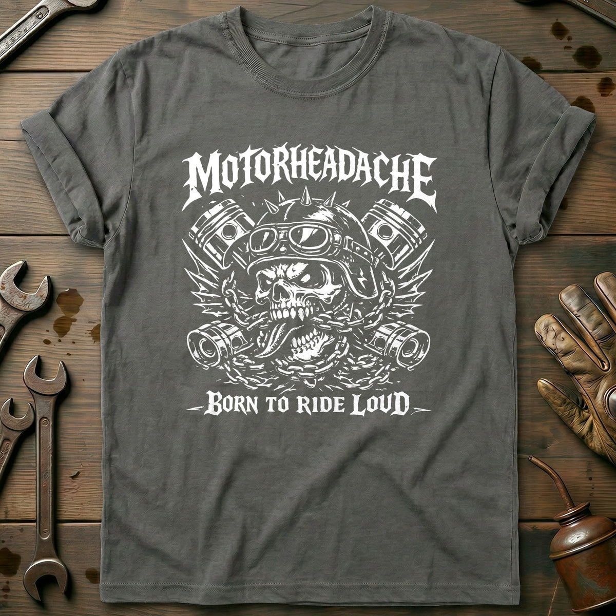 Charcoal - MOTORHEADACHE 026 T Shirt
