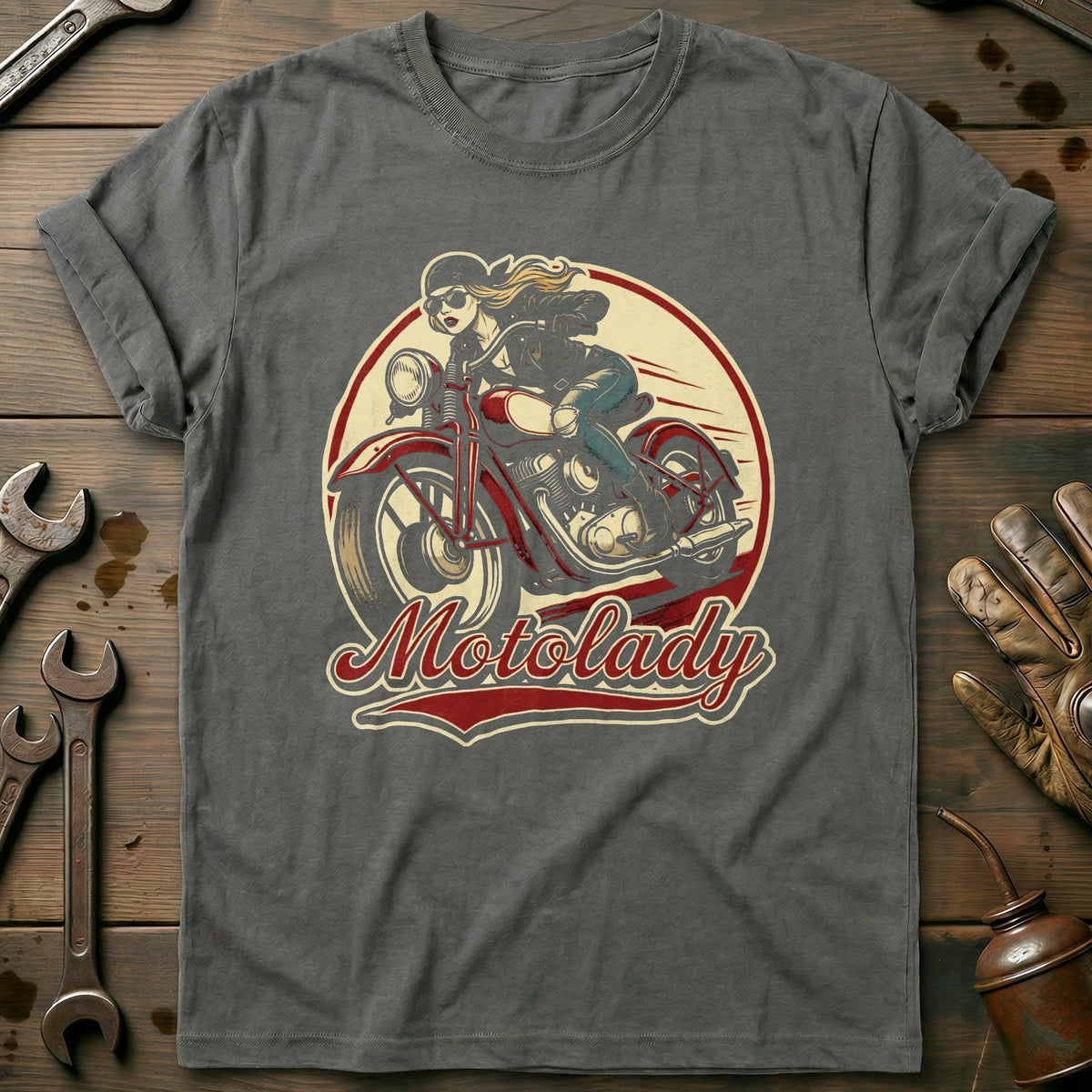 Charcoal - Motolady 66 T Shirt
