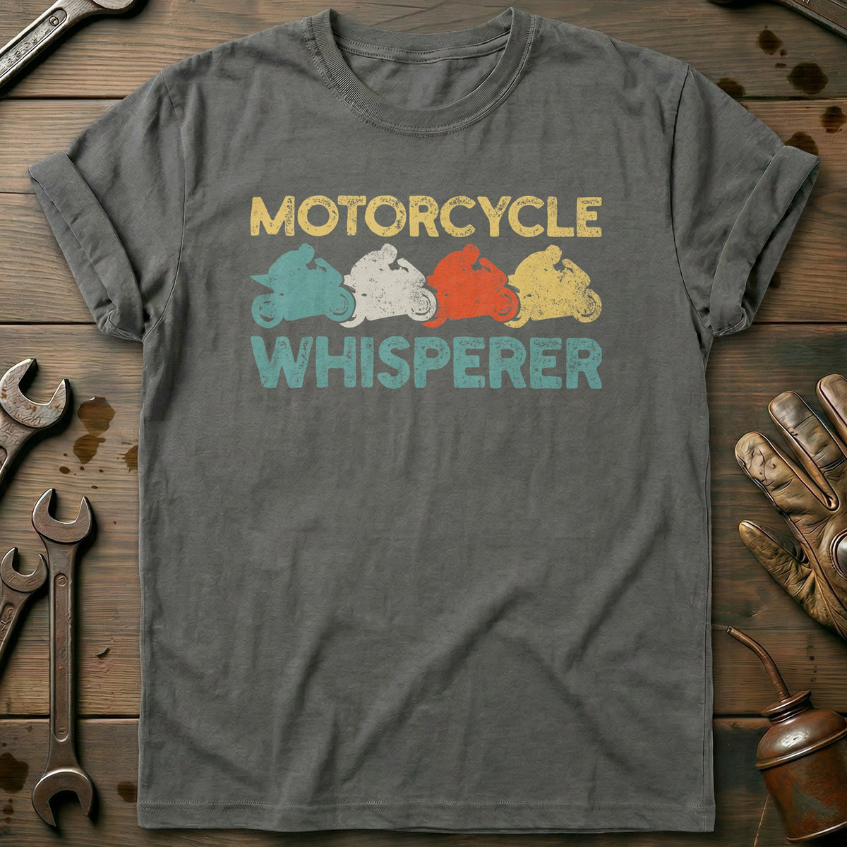 Charcoal - Motorcycle Biker T-Shirt