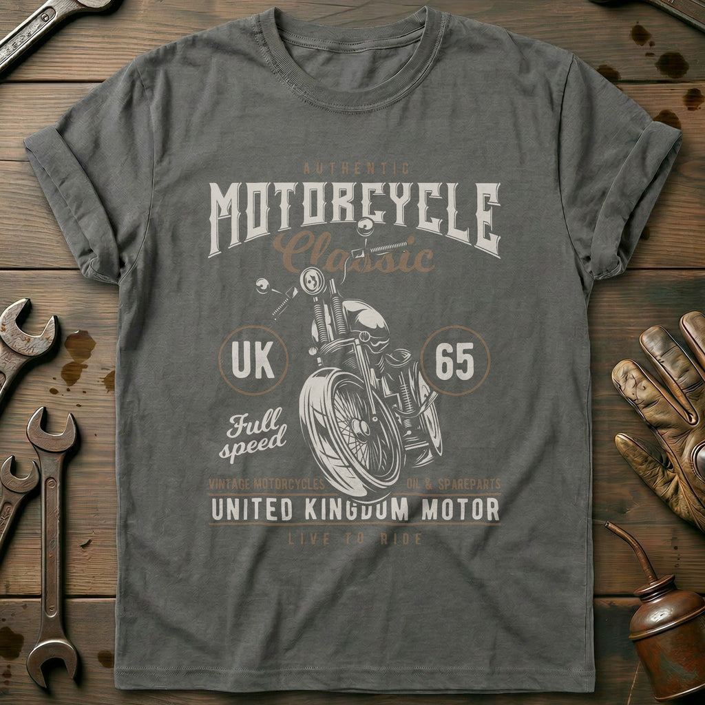 Charcoal - UK Motorcycle T-Shirt