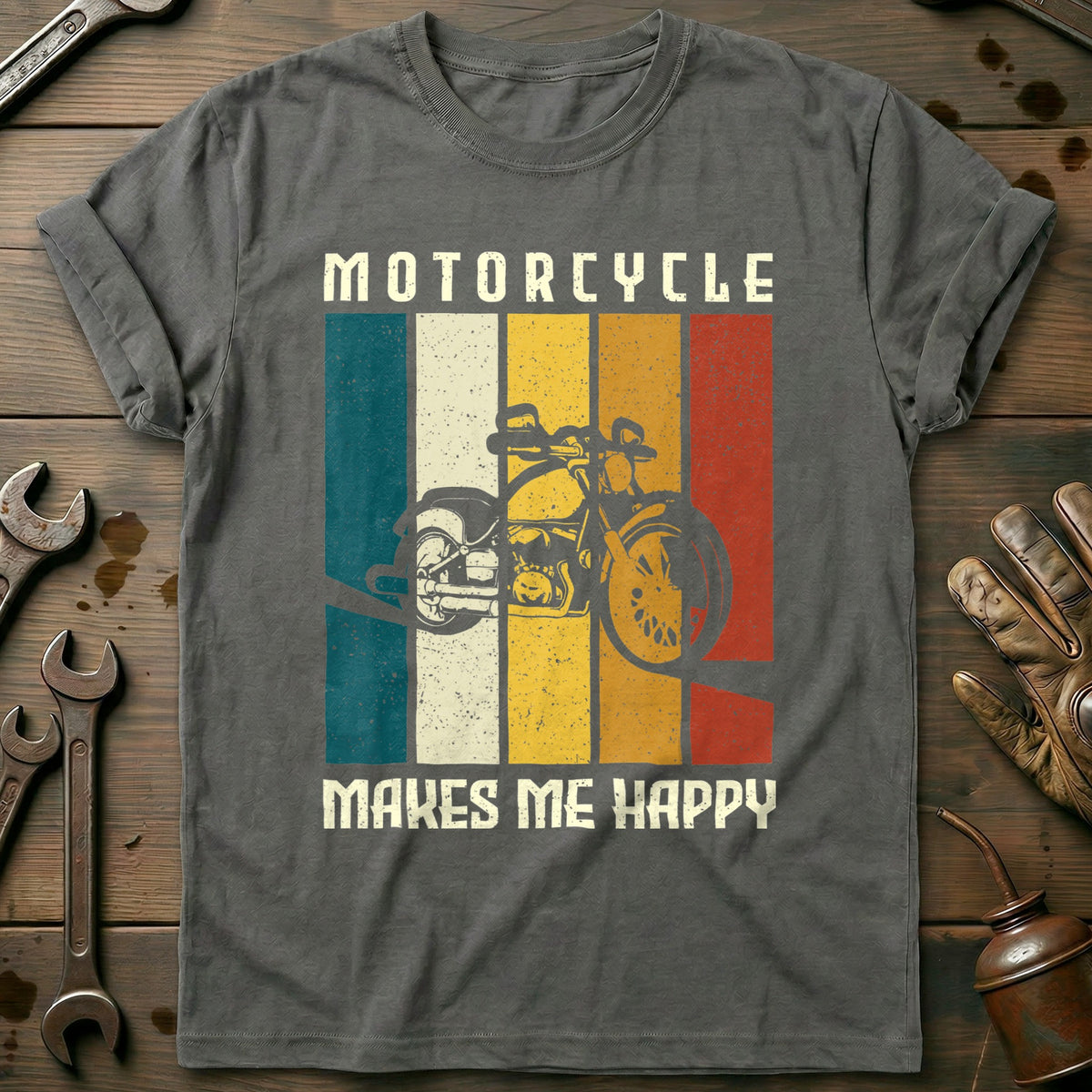 Charcoal - Motorcycle Makes 34 T-Shirt