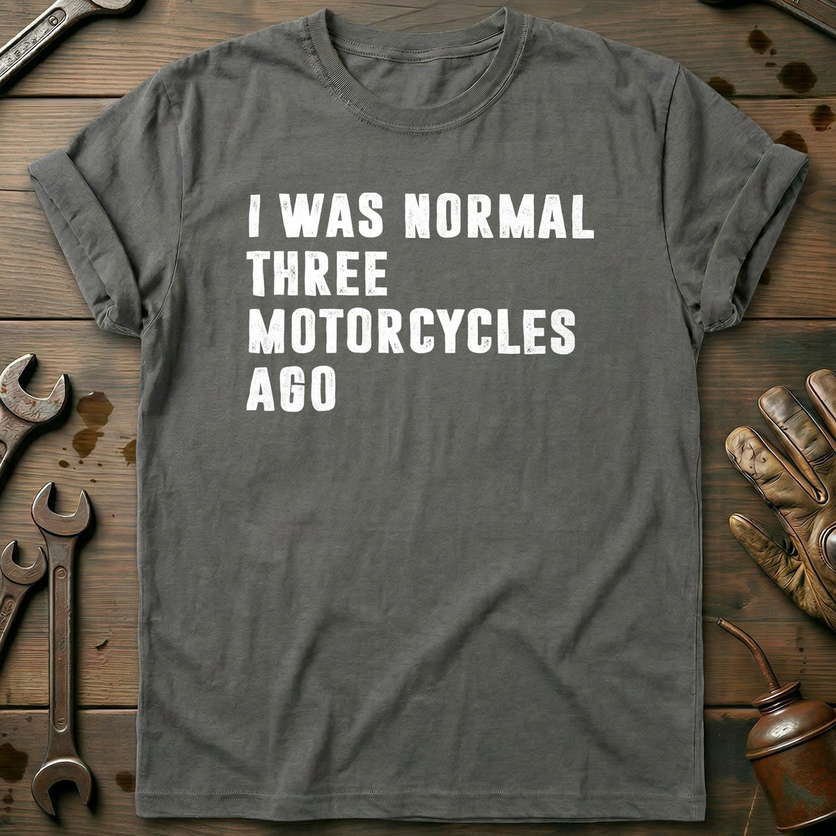 Charcoal - NORMAL 3 MOTORCYCLES AGO 028 T Shirt