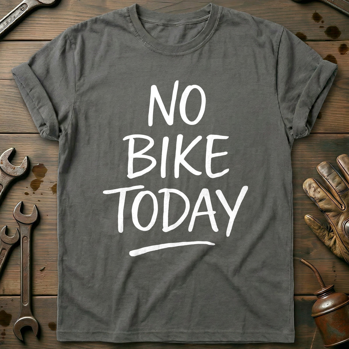 Charcoal - NO BIKE TODAY 026 T Shirt
