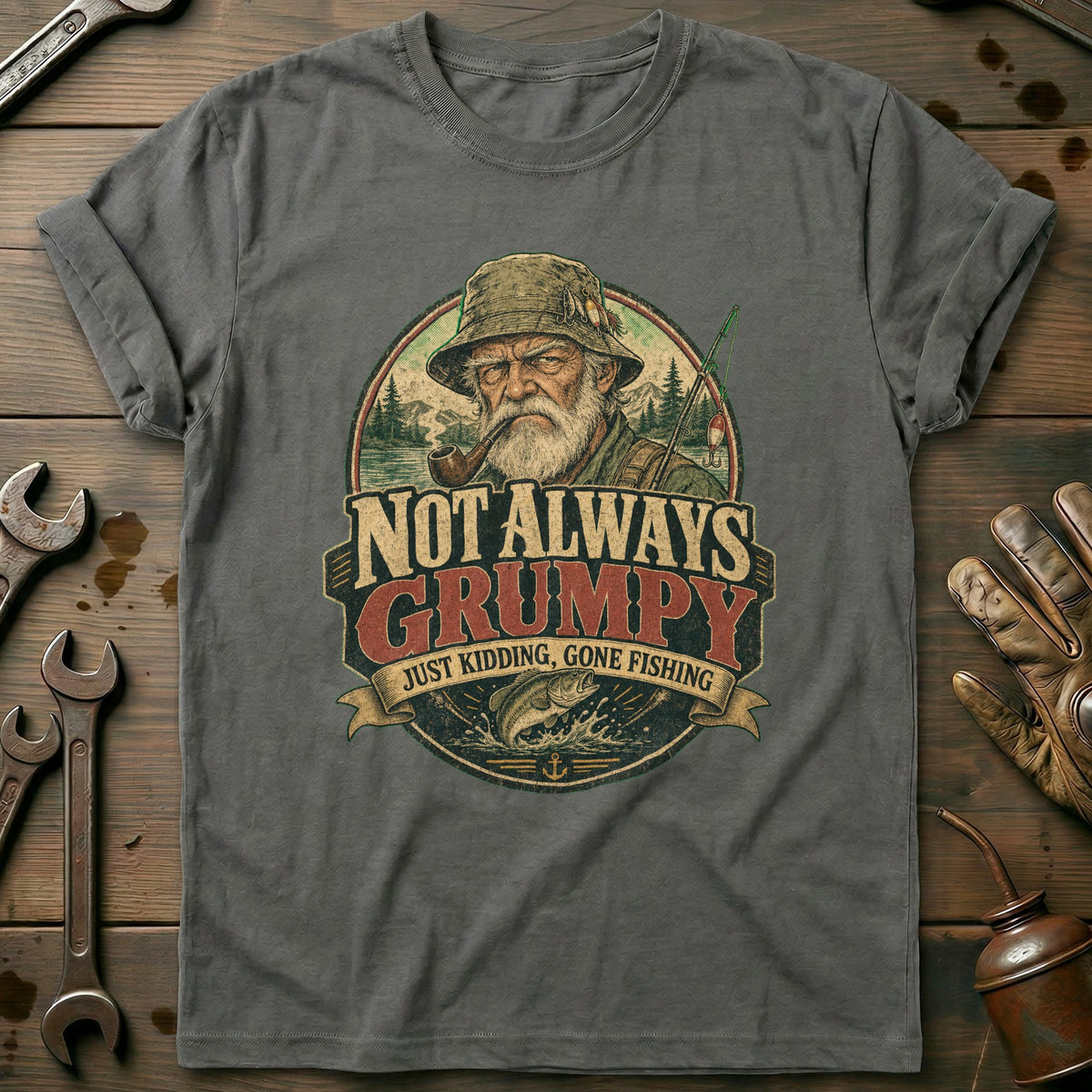 Charcoal - Im Not Always Grumpy 4 T Shirt