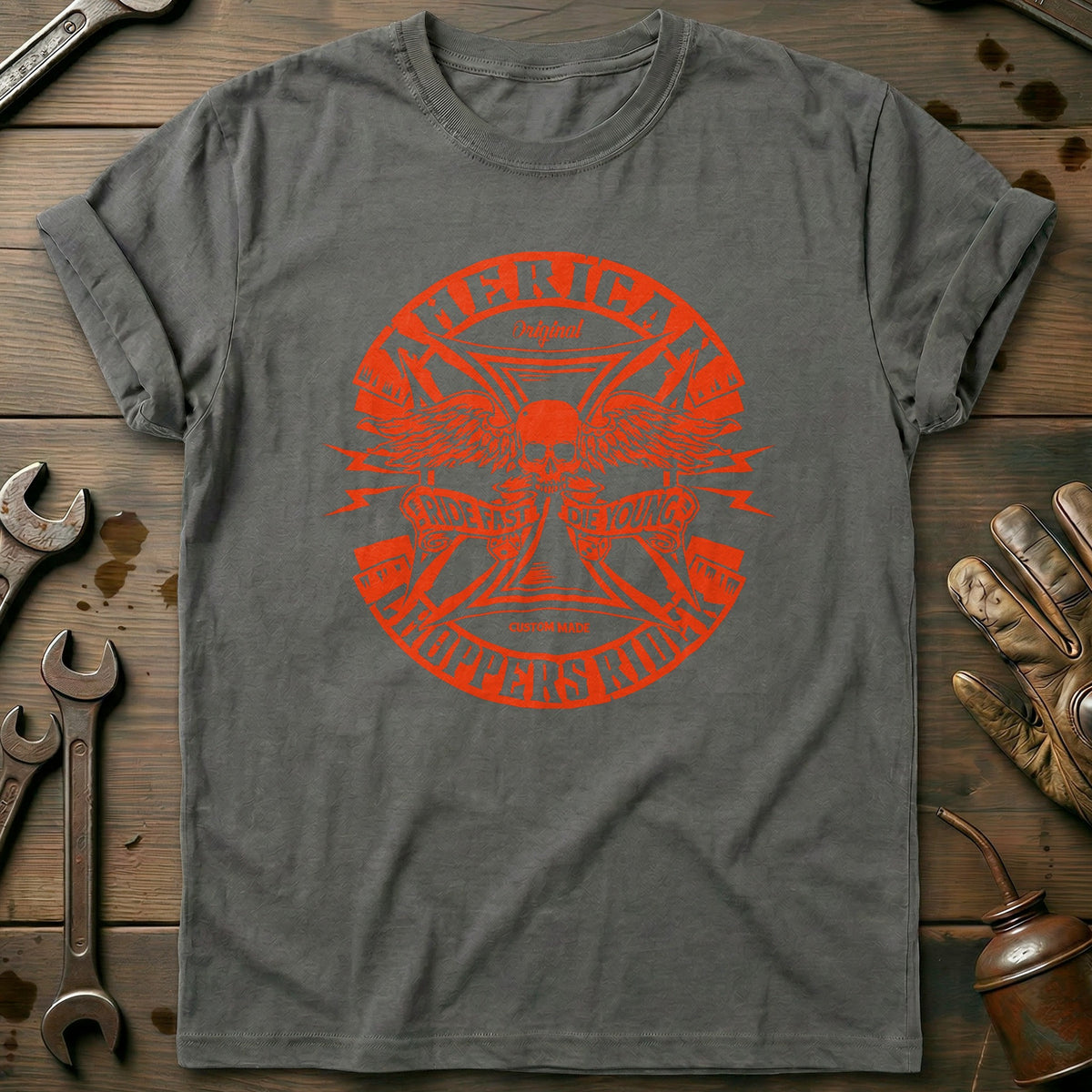 Charcoal - Original Chopper T-Shirt