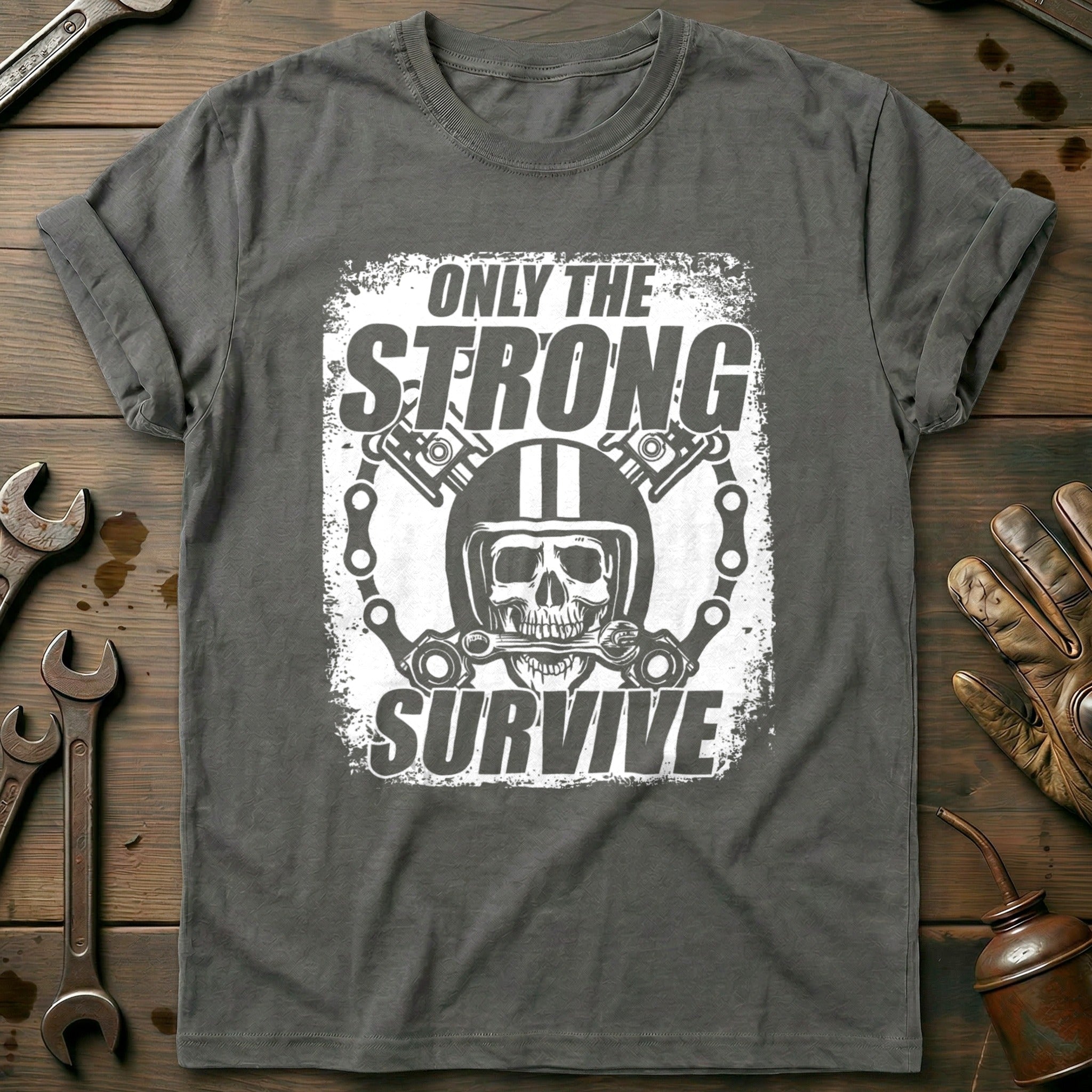 Charcoal - Only The Strong T-Shirt