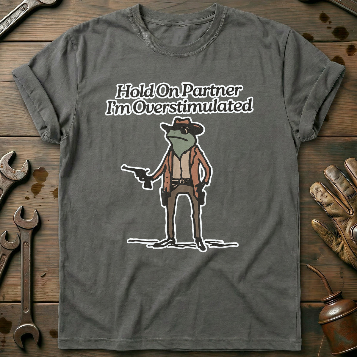 Charcoal - Overstimulated T-Shirt