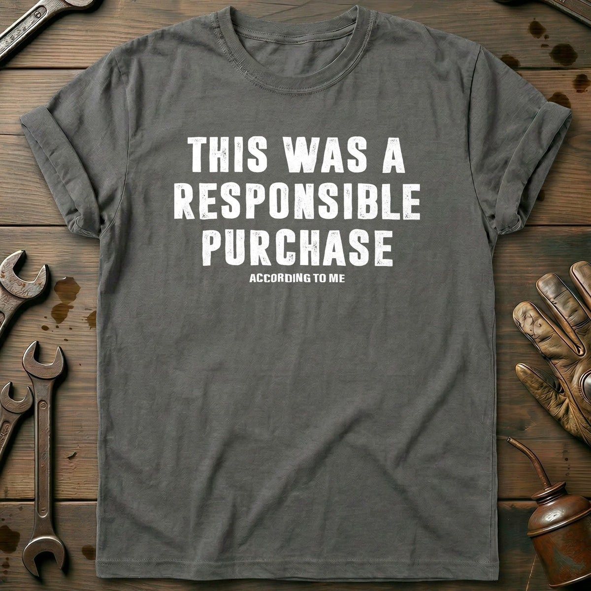 Charcoal - RESPONISIBLE PURCHASE 028 T Shirt
