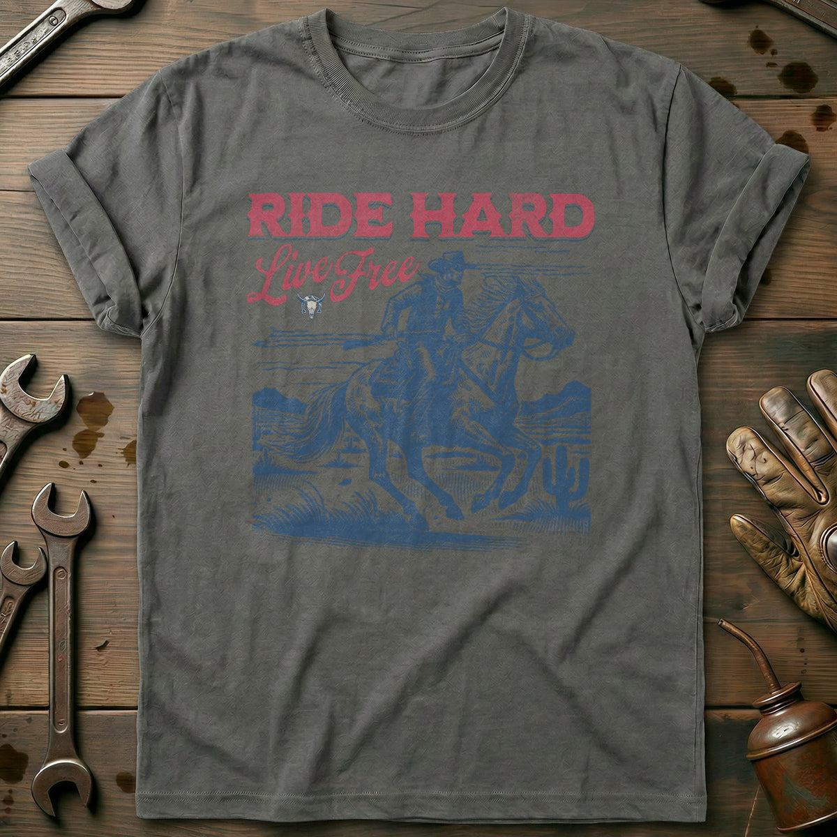 Charcoal - Ride Hard - Live T-Shirt
