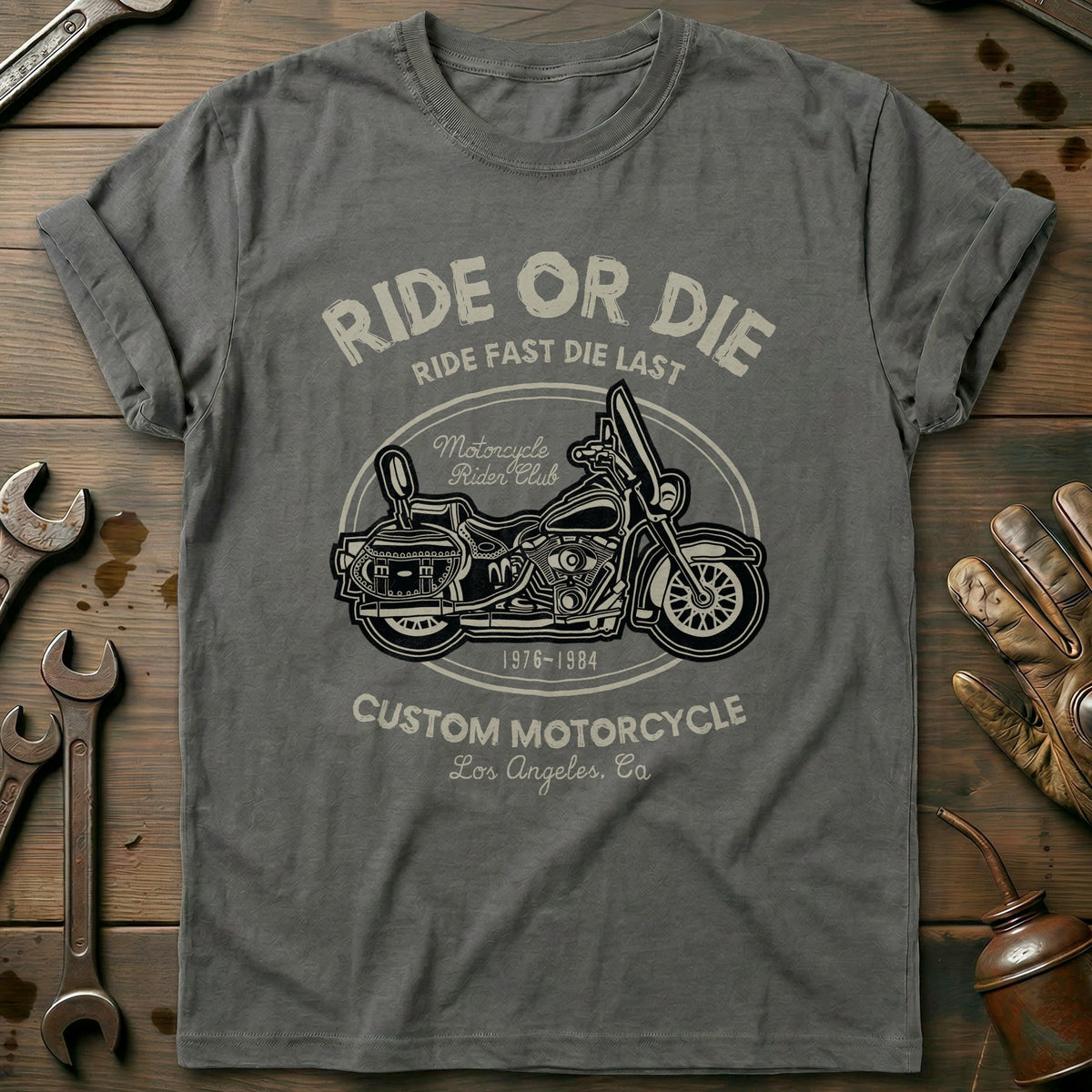 Charcoal - Ride Or Die T-Shirt