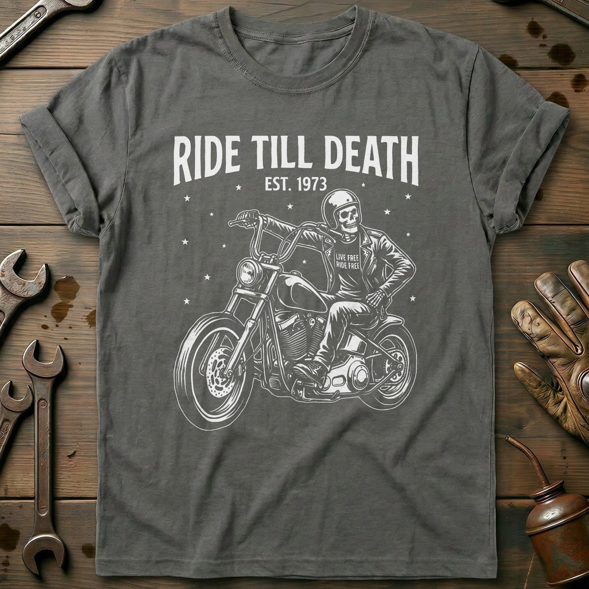 Charcoal - Ride Till Death 12 T Shirt