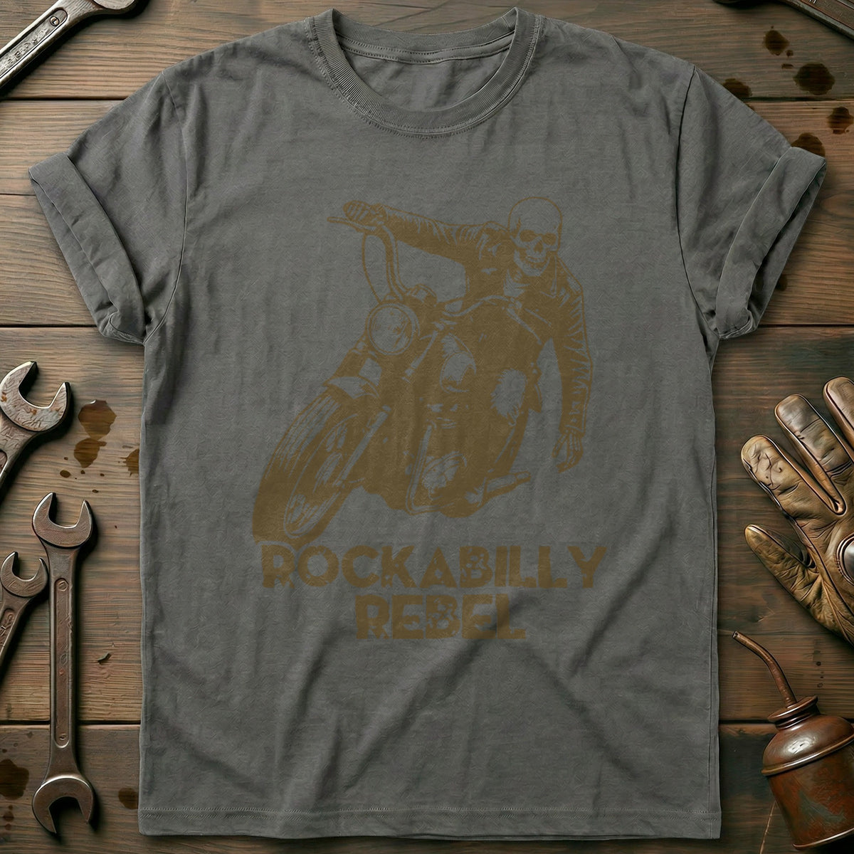 Charcoal - Rockabilly 77 T Shirt