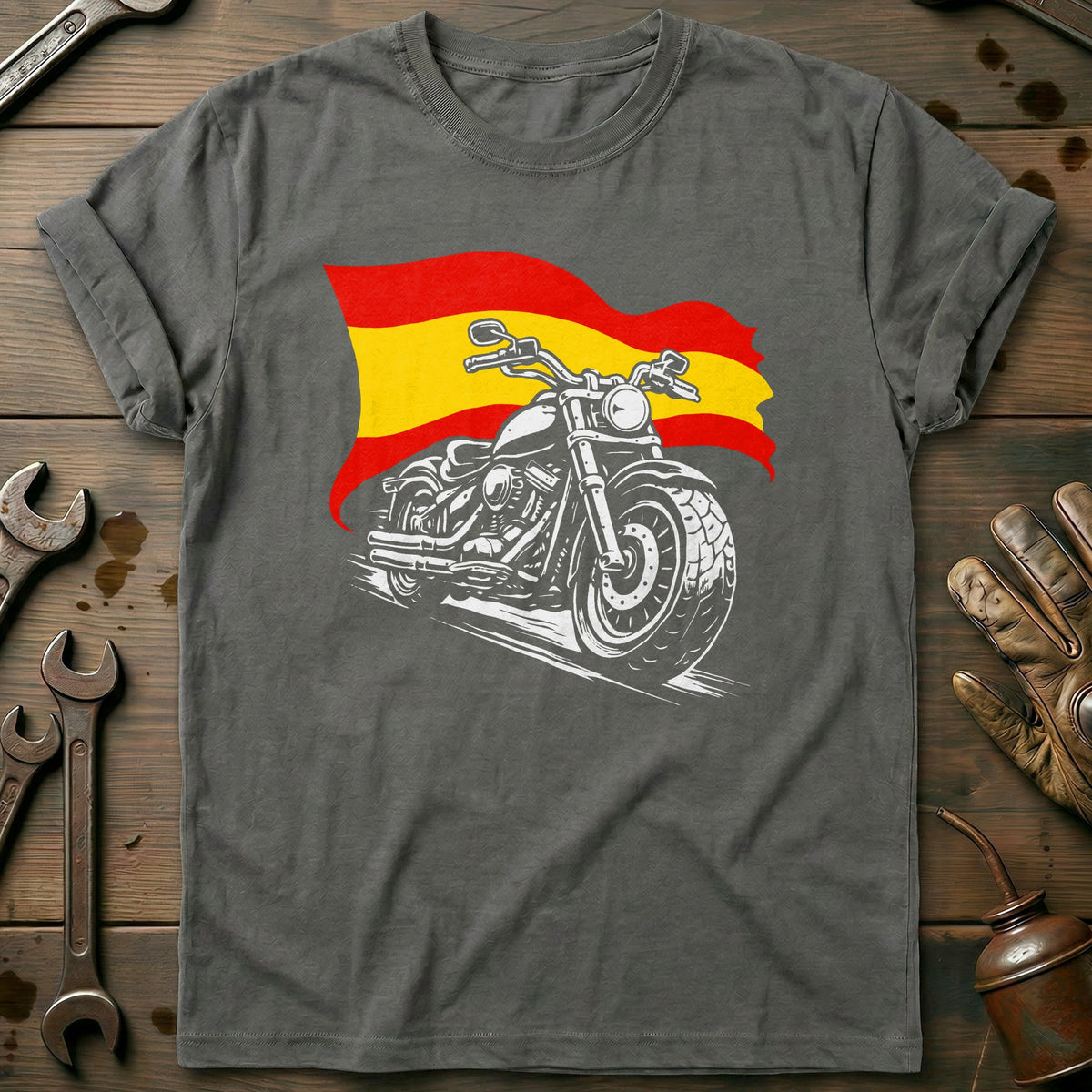 Charcoal - SPAIN BIKER 026 T Shirt