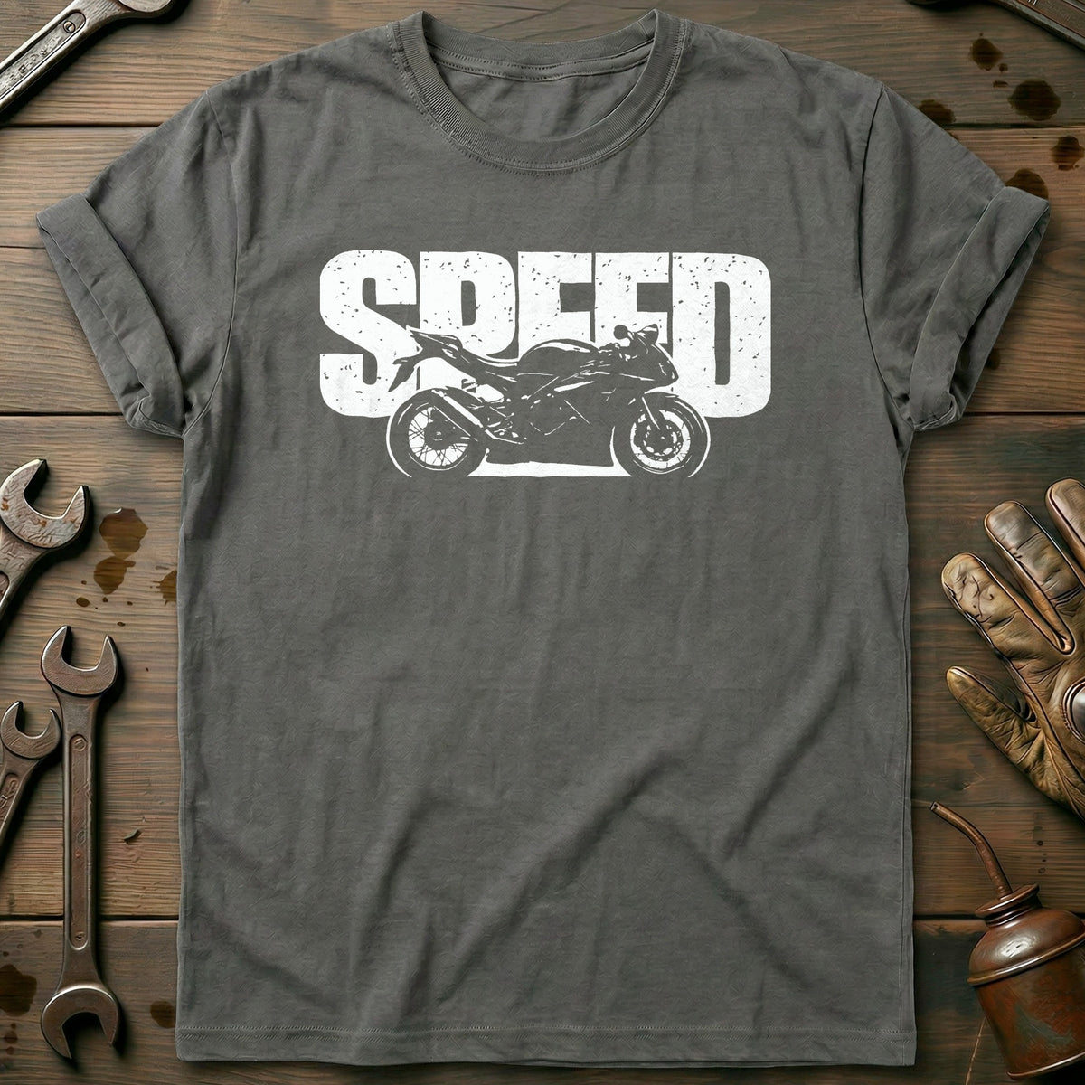 Charcoal - SPEED MOTORCYCLE 026 T Shirt