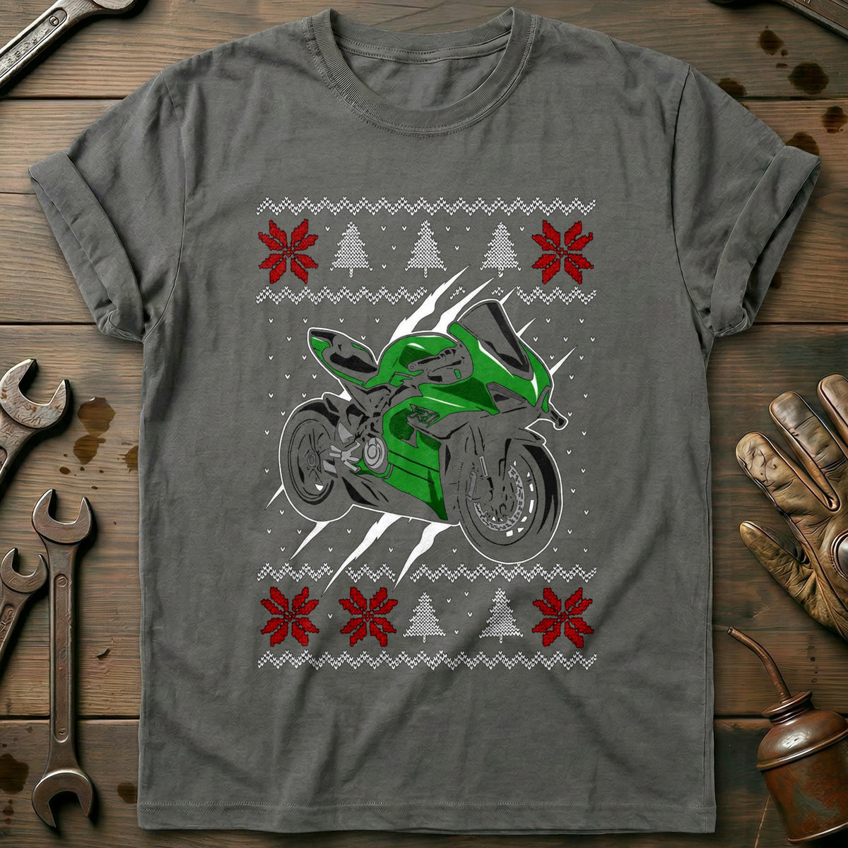 Charcoal - SUPER BIKE UGLY 3 T Shirt