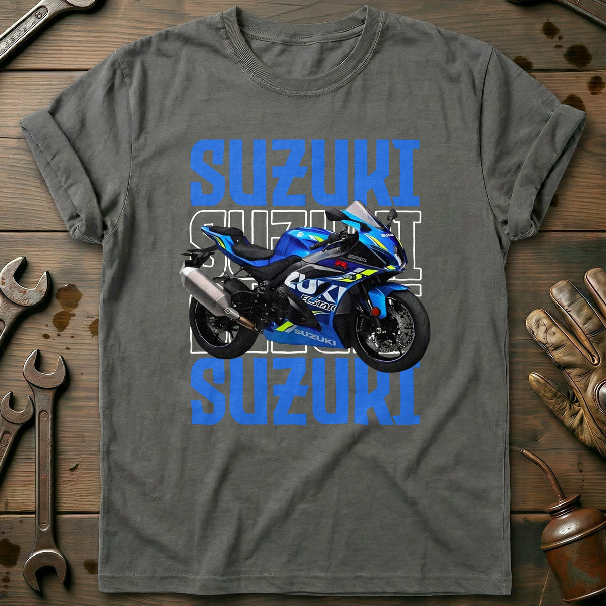 Charcoal - SUZUKI FONDO BLUE 028 T Shirt