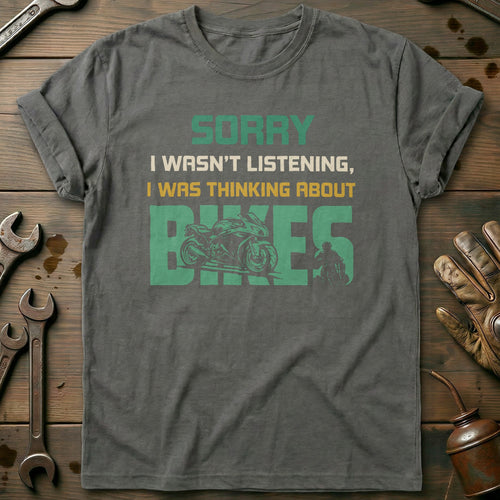 Charcoal - THINKING ABOUT BIKES 026 T Shirt