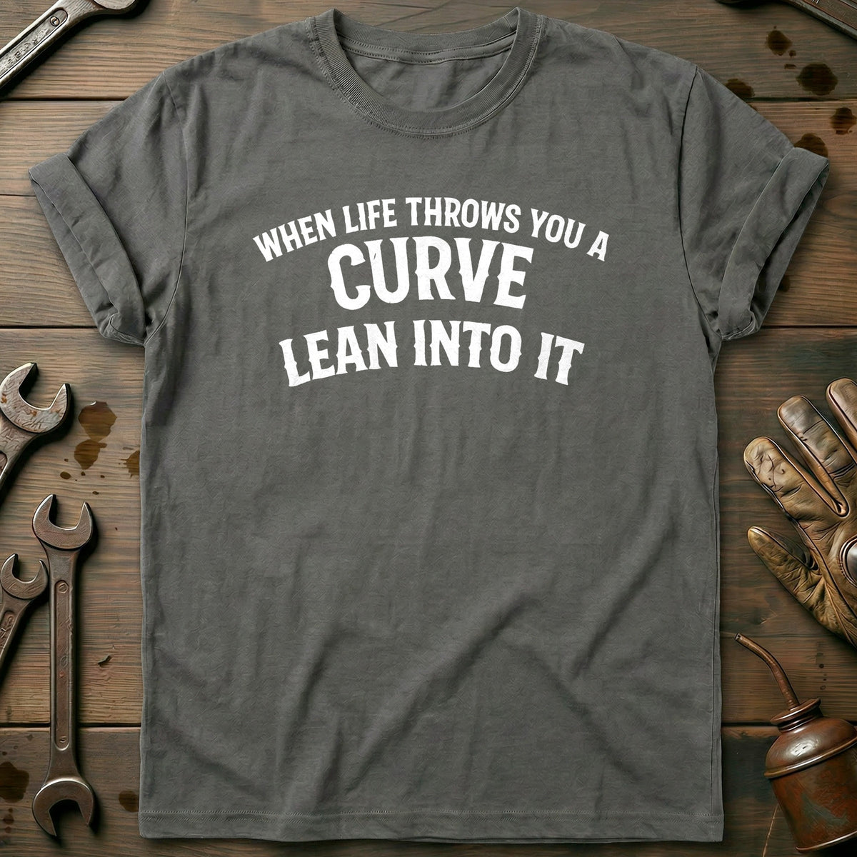 Charcoal - THROWS A CURVE 026 T Shirt