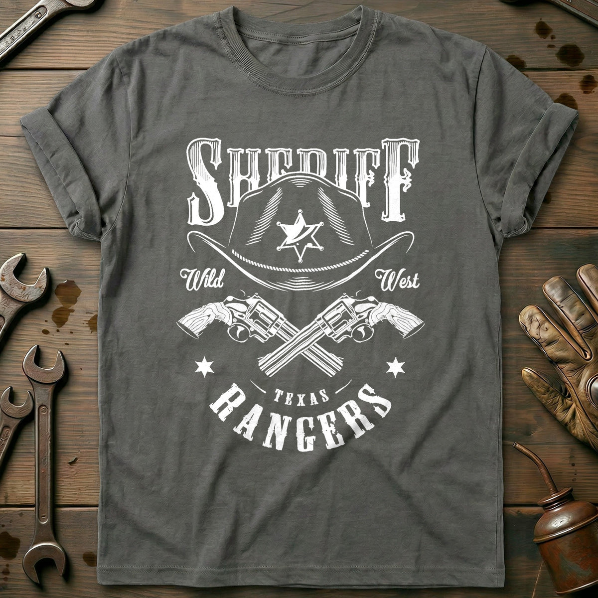 Charcoal - Texas Ranger - T-Shirt