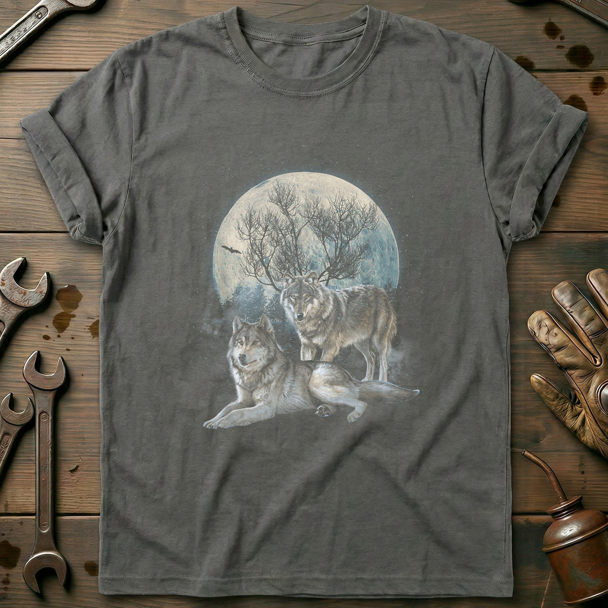 Charcoal - The Mountain Wolf T-Shirt