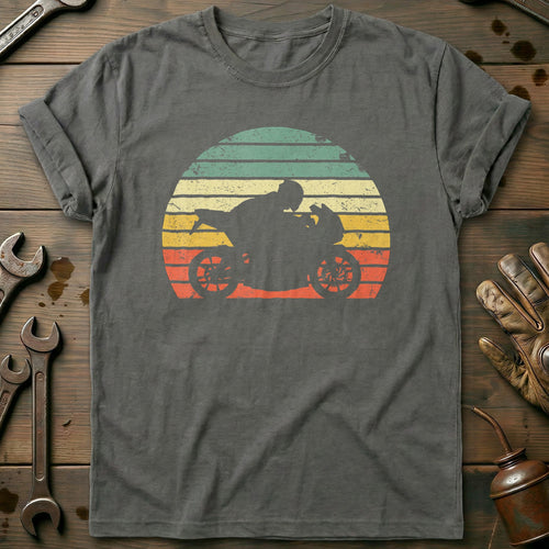 Charcoal - Vintage Biker T-Shirt