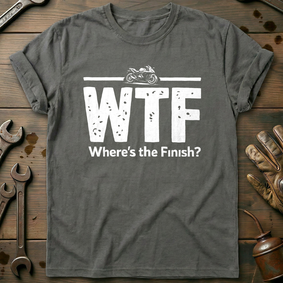Charcoal - WHERE'S THE FINISH WTF T Shirt