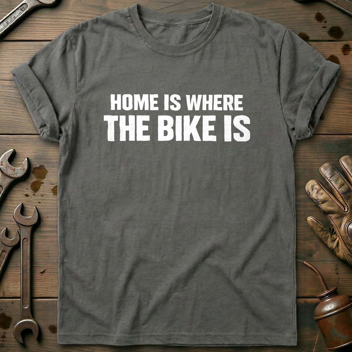 Charcoal - WHERE THE BIKE IS 026 T Shirt