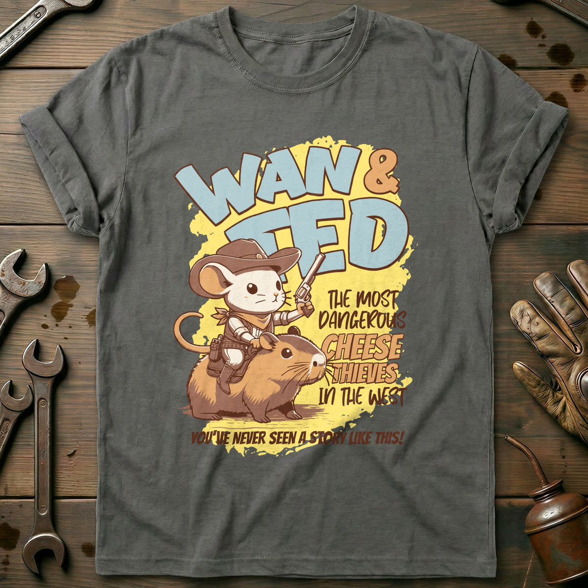 Charcoal - Wan and Ted - Two T-Shirt