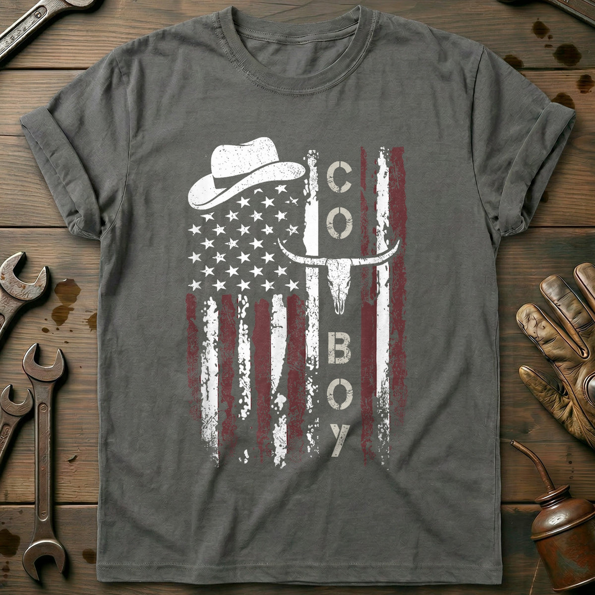 Charcoal - Western Country T-Shirt