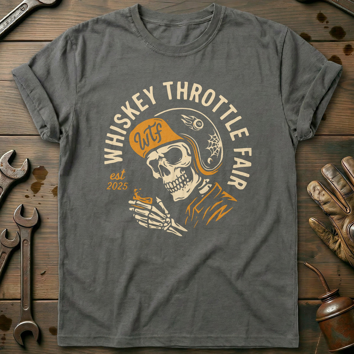 Charcoal - Whiskey Throttle 4 T Shirt
