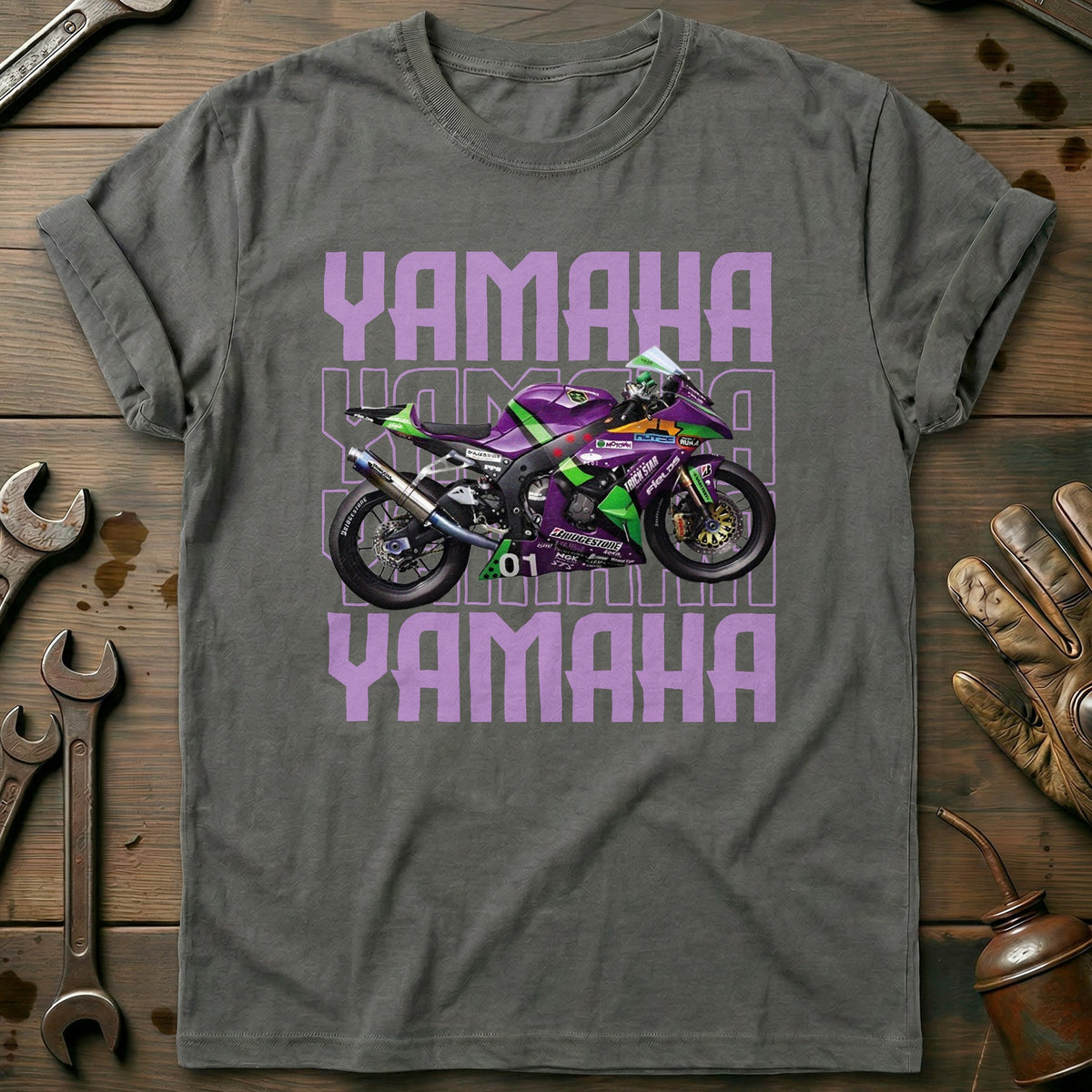 Charcoal - YAMAHA R6 PURPLE 028 T Shirt