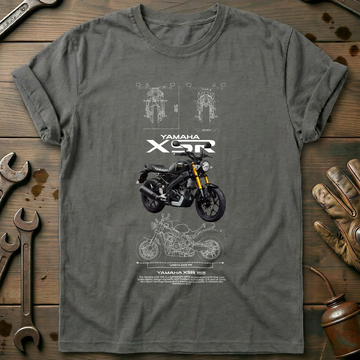 Charcoal - YAMAHA XSR T Shirt