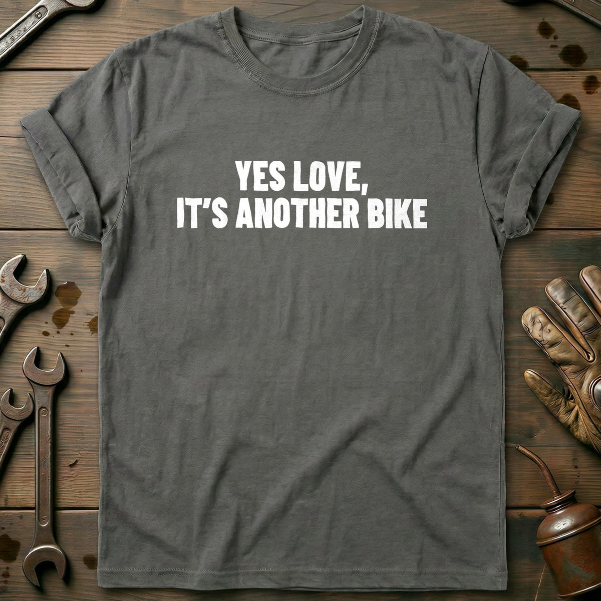 Charcoal - YES LOVE ANOTHER BIKE 026 T Shirt