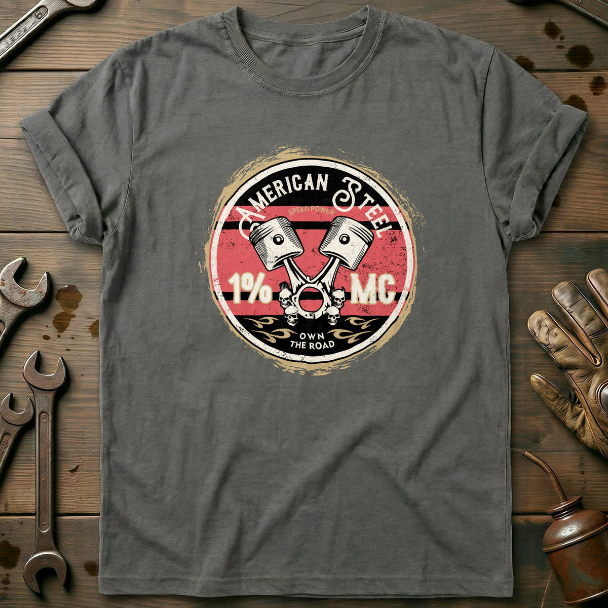 Charcoal - American Steel T-Shirt
