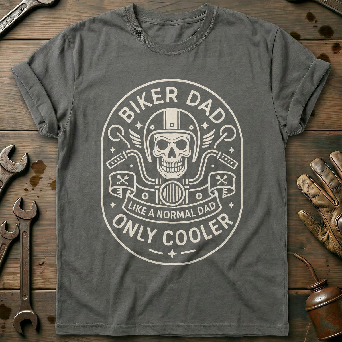Charcoal - biker dad 51 T Shirt