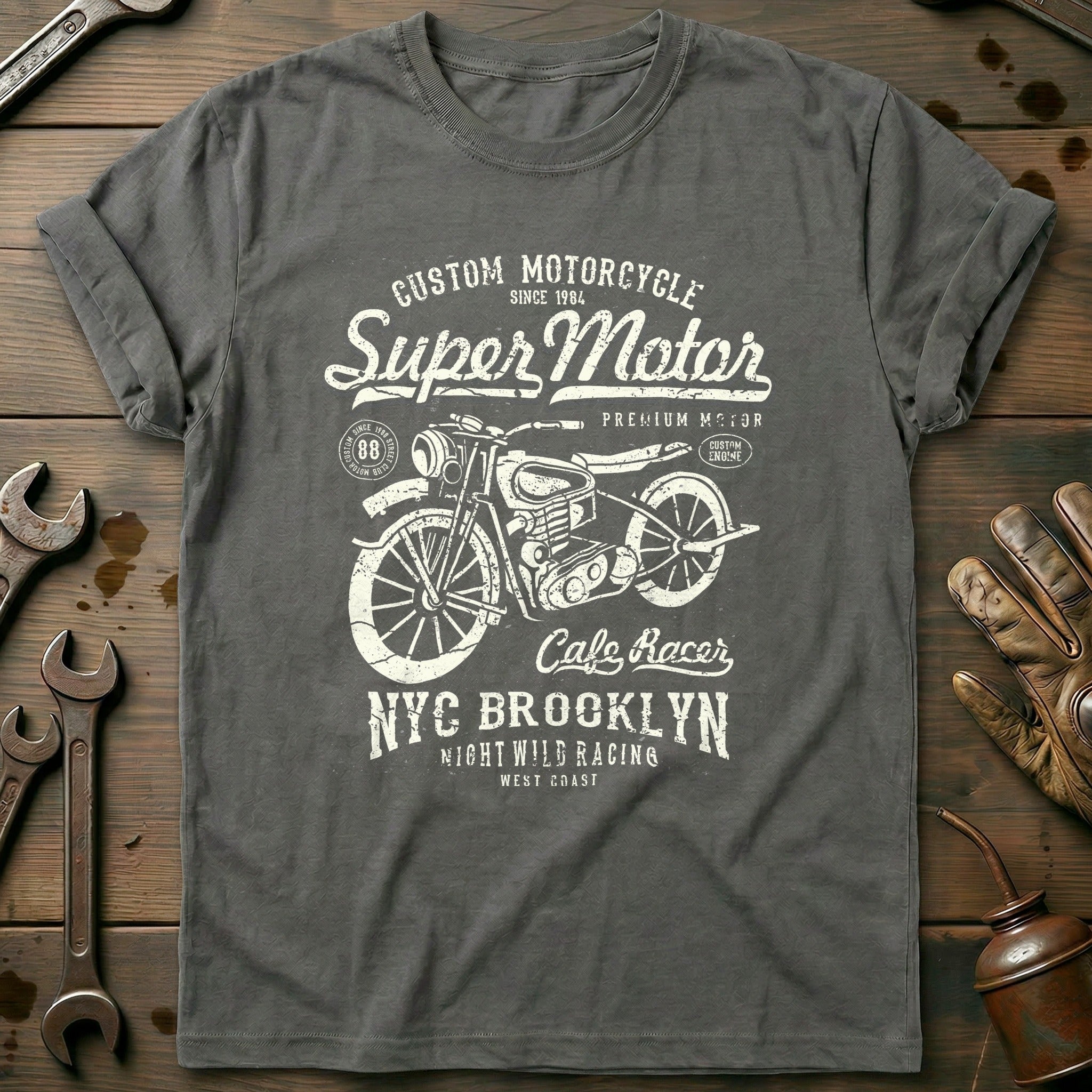 Charcoal - Bikers Super T-Shirt