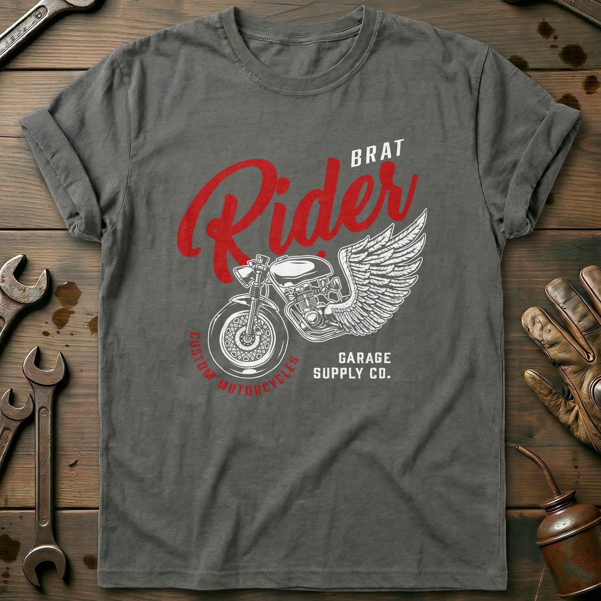 Charcoal - brat rider T Shirt