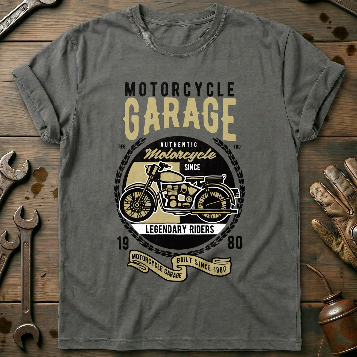 Charcoal - Classic Garage 45 T-Shirt