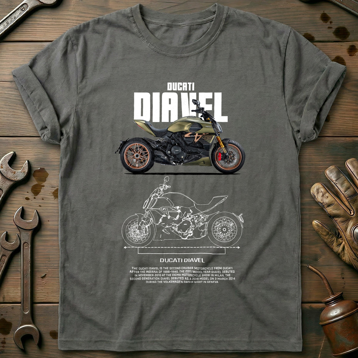 Charcoal - ducati diavel T Shirt