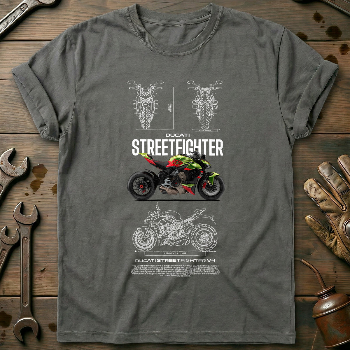 Charcoal - ducati streetfighter3 T Shirt