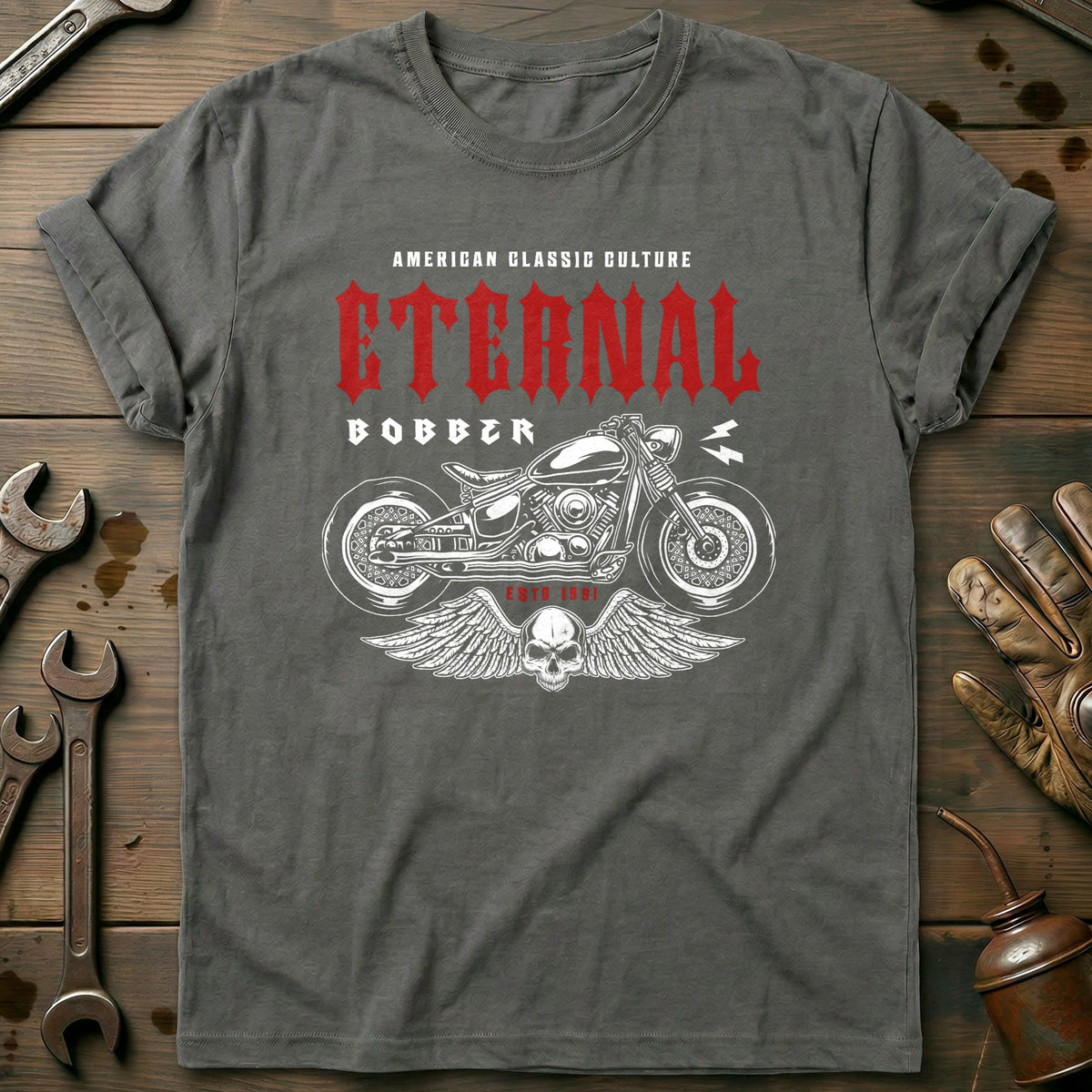 Charcoal - eternal bobber vinatage T Shirt