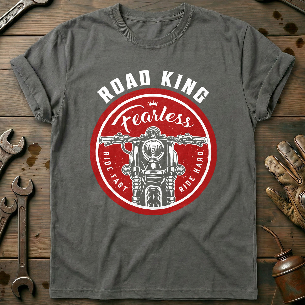 Charcoal - fearless motorcycle Vintage T Shirt