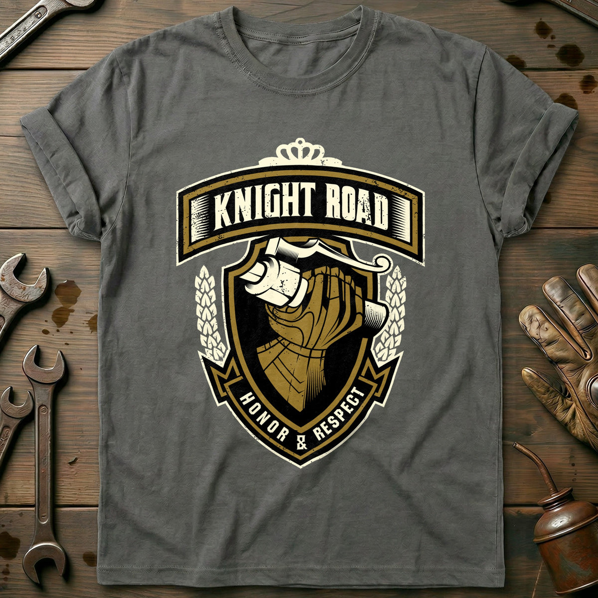 Charcoal - Knight Road T-Shirt