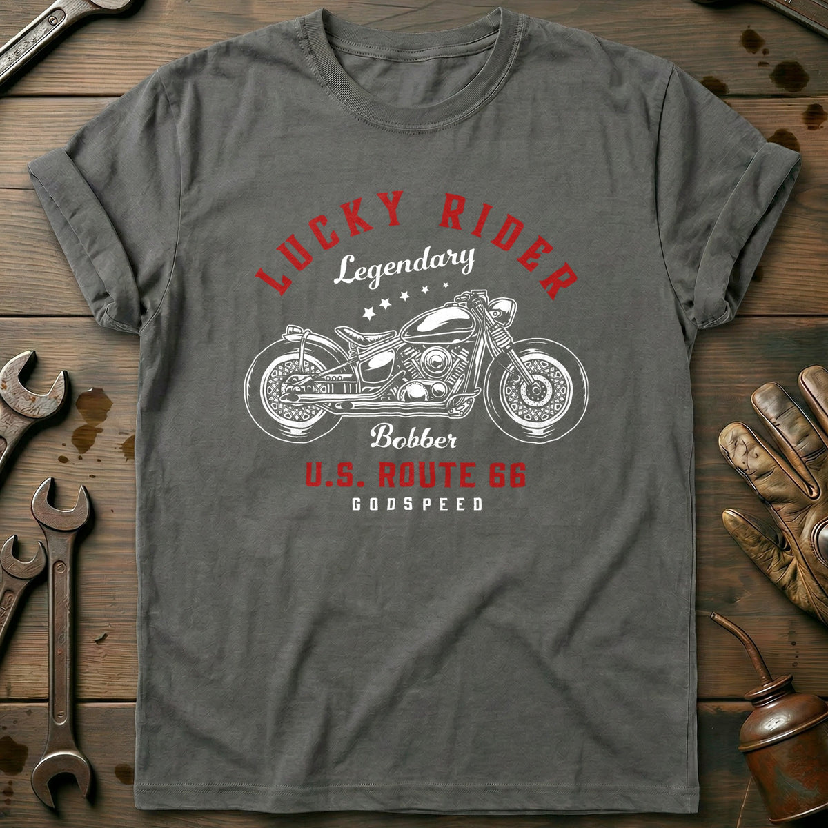 Charcoal - lucky rider vintage 2 T Shirt