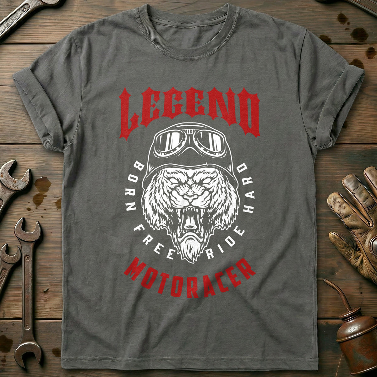 Charcoal - legend motoracer vintage T Shirt