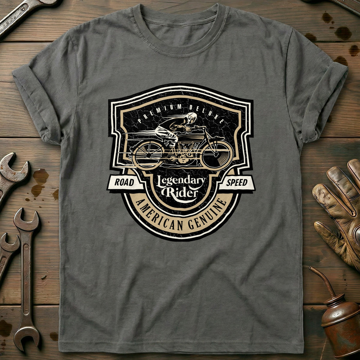 Charcoal - Legendary Rider T-Shirt