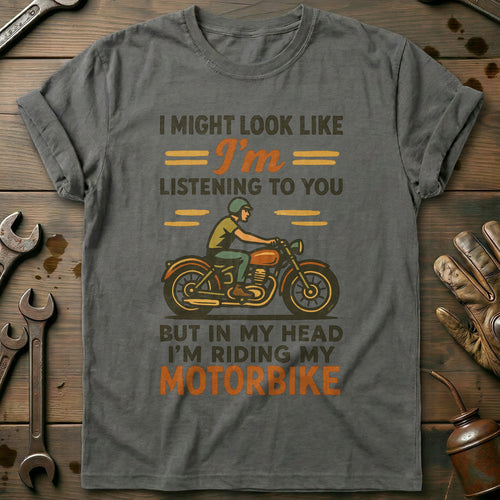 Charcoal - look like listening 29 bike T Shirt
