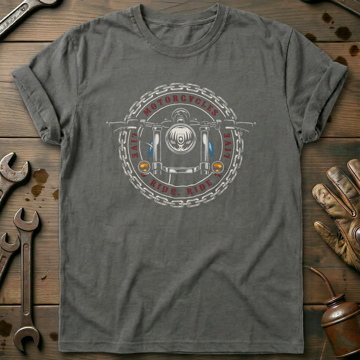 Charcoal - motorcycle ride vintage T Shirt