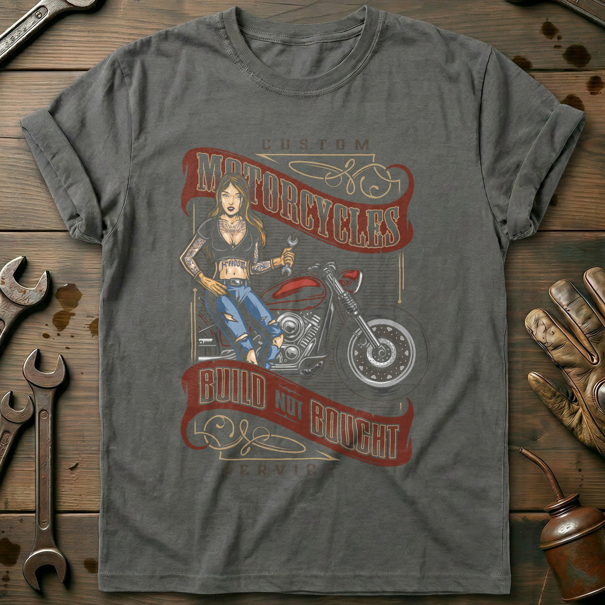 Charcoal - motorcycle service vintage T Shirt